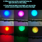 Night Light 3D Laser-Etched Optical Crystal Wooden LED Base