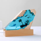Night Light 3D Ocean Resin USB Plug-In Dimmable