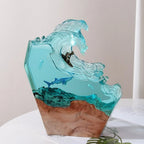 Night Light 3D Ocean Resin USB Plug-In Dimmable