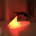 Night Light 3D Printed Flickering Flame USB Rechargeable