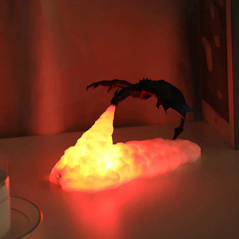 Night Light 3D Printed Flickering Flame USB Rechargeable