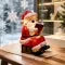 Night Light Battery-Operated Warm LED Resin Santa Figurine