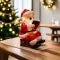 Night Light Battery-Operated Warm LED Resin Santa Figurine
