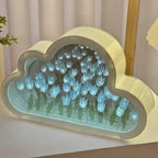 Night Light Cloud-Shaped Cordless 20 Glowing Tulips