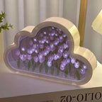 Night Light Cloud-Shaped Cordless 20 Glowing Tulips