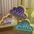 Night Light Cloud-Shaped Cordless 20 Glowing Tulips