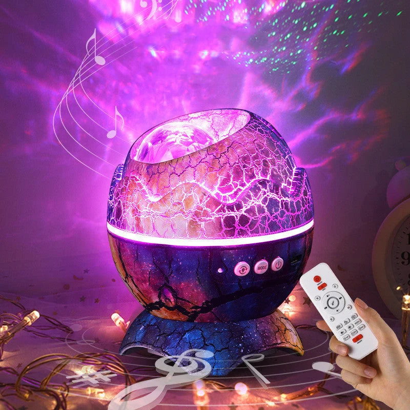 Night Light Dinosaur Projector Bluetooth Speaker & USB Rechargeable