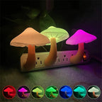 Night Light Mushroom LED Auto Sensor Warm Glow