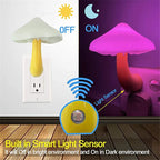 Night Light Mushroom LED Auto Sensor Warm Glow