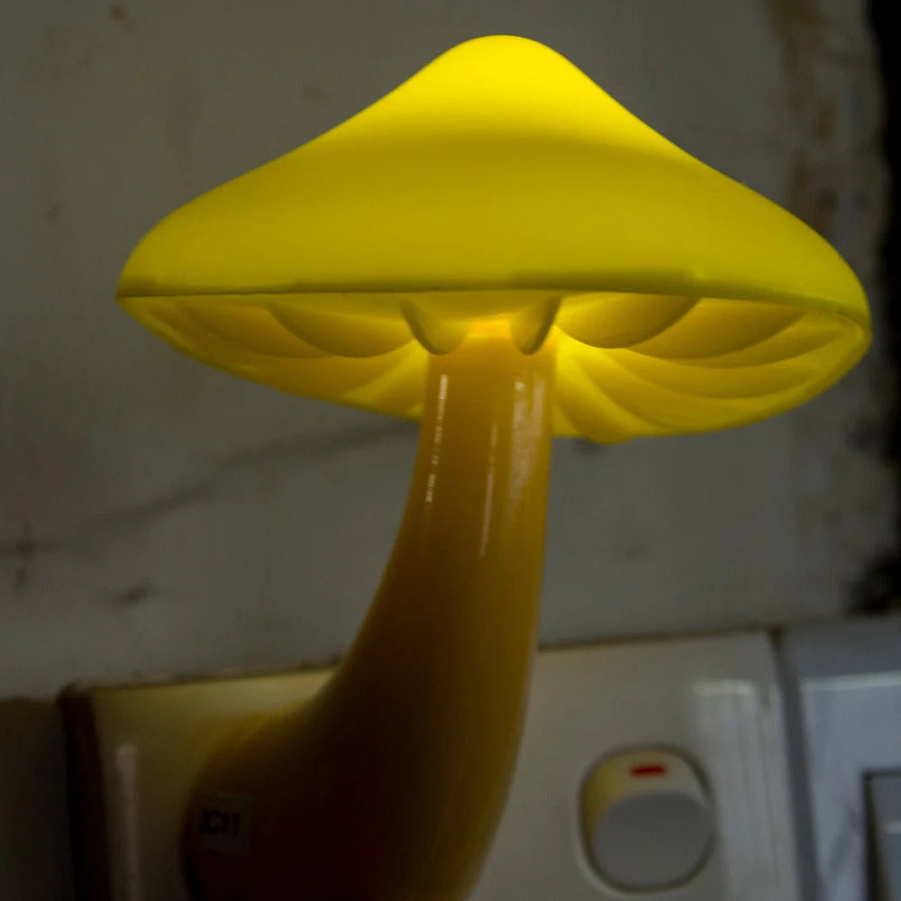 Night Light Mushroom LED Auto Sensor Warm Glow