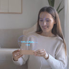 Night Light Personalized Engraved LED Acrylic & Wood