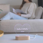 Night Light Personalized Engraved LED Acrylic & Wood