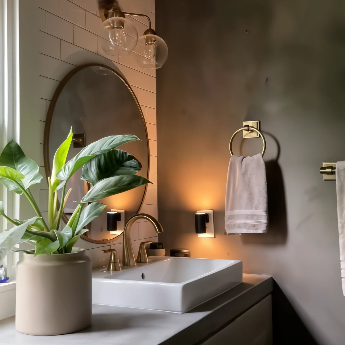 Night Light Plug-In Dimmable Dusk-To-Dawn Sensor