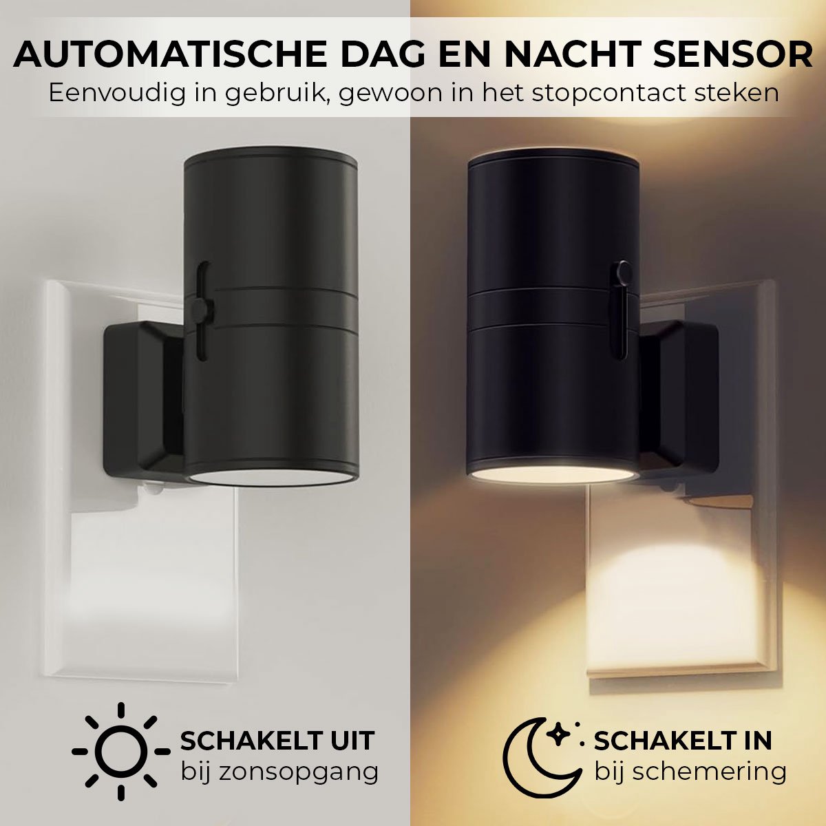 Night Light Plug-In Dimmable Dusk-To-Dawn Sensor