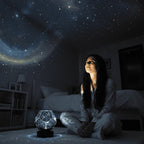 Night Light Projector Nebula Starfield Adjustable Brightness USB & Battery