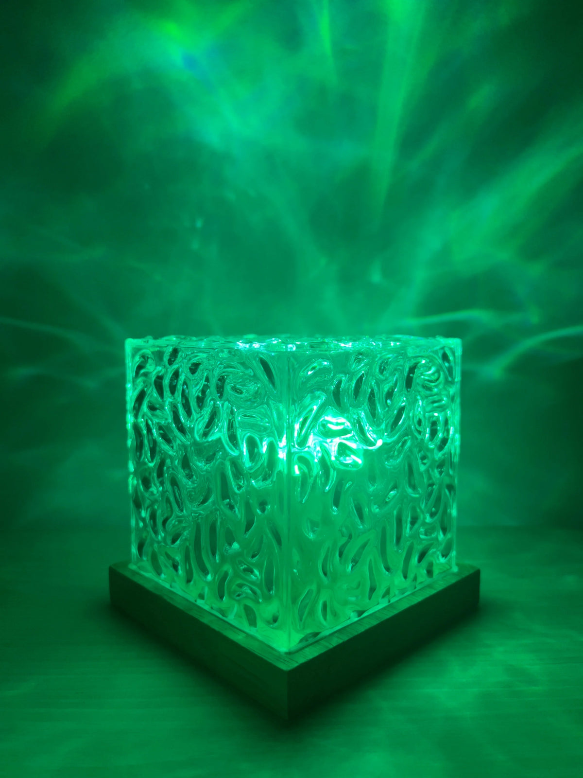 Night Light Projector Water Wave Effect Remote Control