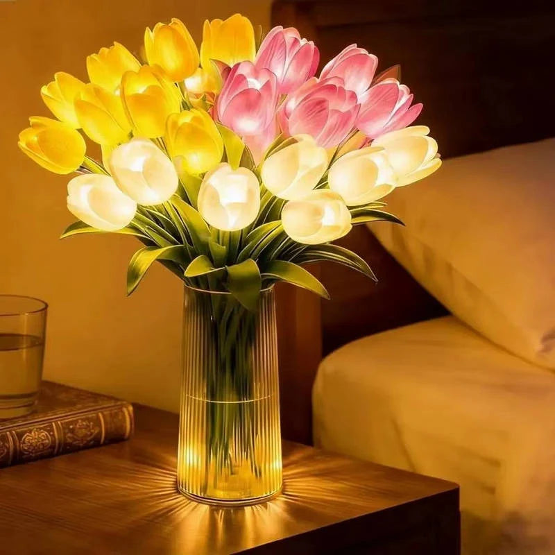 Night Light Real-Touch 10-Stem Warm White LED