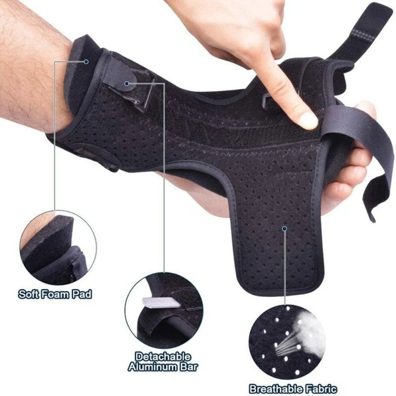 Night Splint Adjustable Plantar Drop Steel Support Bar