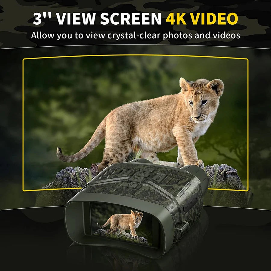 Night Vision Binoculars 4K HD 5x Zoom Rechargeable Battery