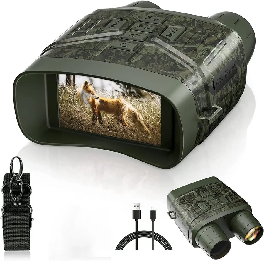 Night Vision Binoculars 4K HD 5x Zoom Rechargeable Battery