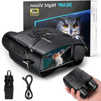 Night Vision Binoculars 4K HD Recording 5x Magnification