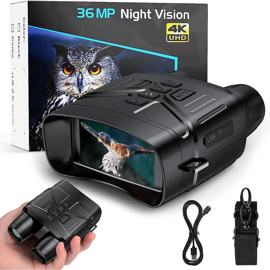 Night Vision Binoculars 4K HD Recording 5x Magnification