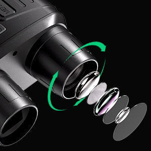 Night Vision Binoculars 4K HD Recording 5x Magnification