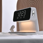 Nightstand Lamp Touch Dimmable LED LCD Alarm Qi 15W