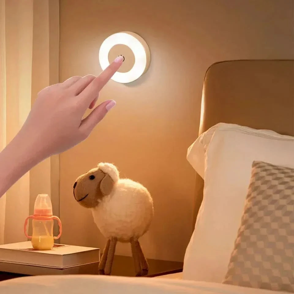 Nightstand Lamp USB Rechargeable Warm & White Light