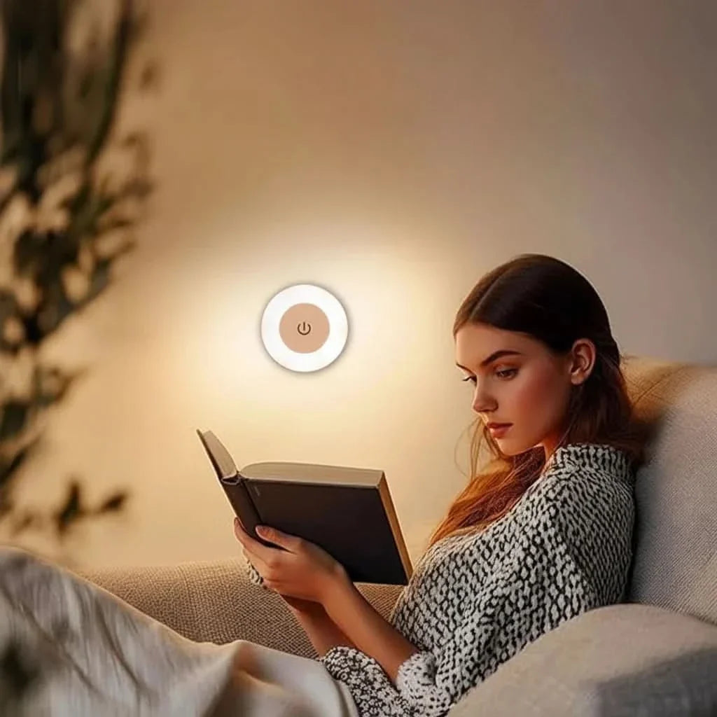 Nightstand Lamp USB Rechargeable Warm & White Light