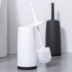 No-Dead-Corner Hard-Bristle Long-Handle Toilet Brush & Holder