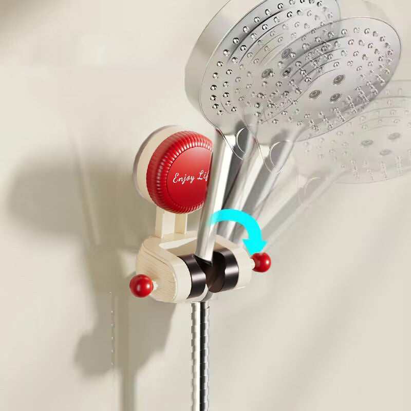 No-Drill Locking Adjustable Shower Head Holder