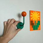 No-Drill Magnetic Wooden Ball Hook
