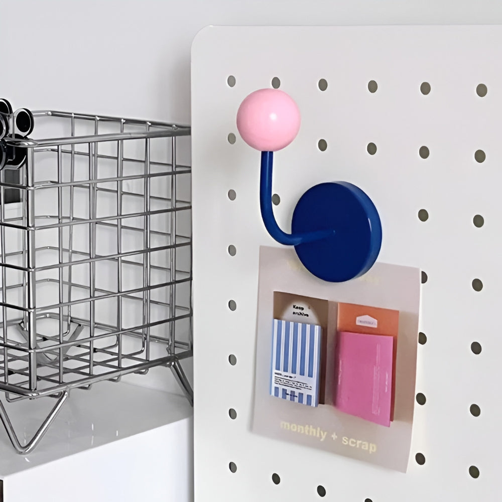 No-Drill Magnetic Wooden Ball Hook