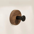 No-Drill Self-Adhesive Natural Wood Wall Hook
