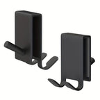 No-Drill Stainless Steel Shower Door Hooks (Fits Frameless Glass)
