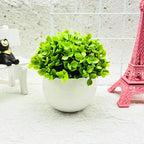 No-Maintenance Artificial Boxwood Tabletop Bonsai (Pot Included)
