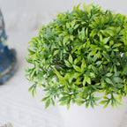 No-Maintenance Artificial Boxwood Tabletop Bonsai (Pot Included)
