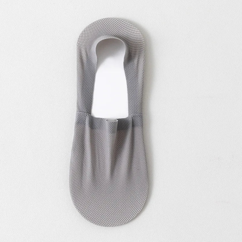 No-Show Ankle Socks Anti-Slip Heel & Breathable Mesh
