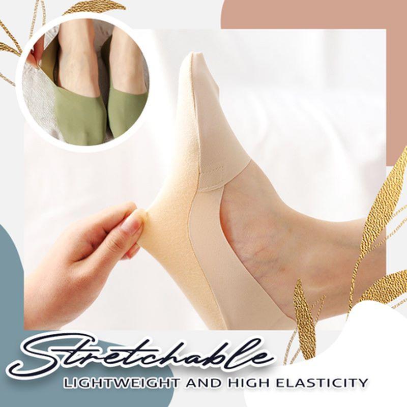 No-Show Socks Non-Slip Silicone Grip Breathable Cotton 3-Pair Set