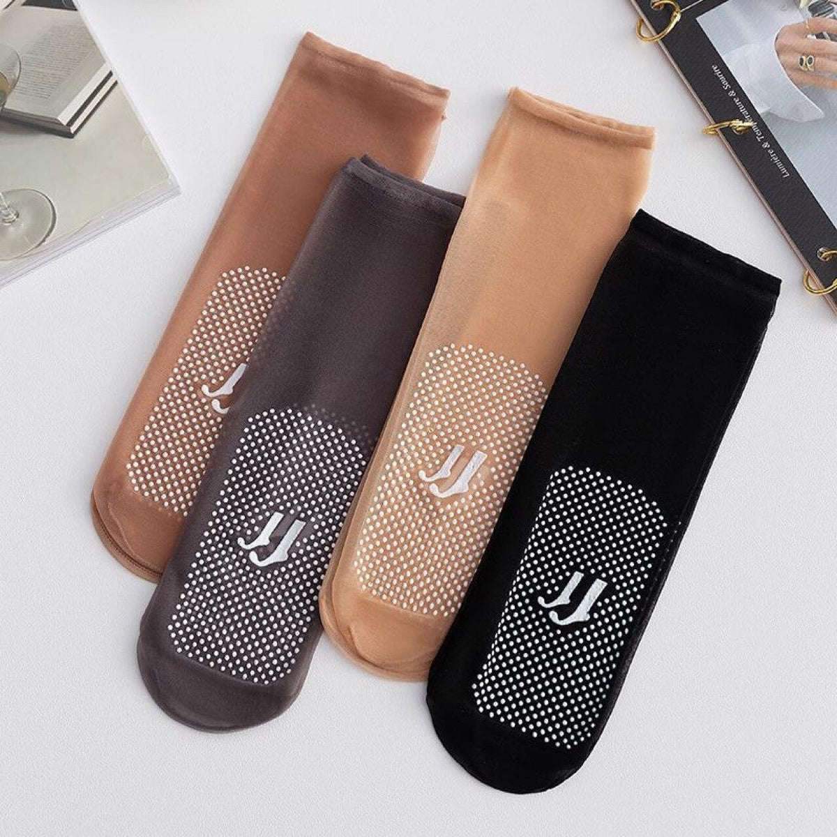 No-Show Socks Ultra-Thin Breathable Polyester 10 Pairs