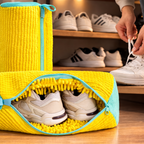 Noise-Reducing Chenille-Lined Shoe Laundry Bag
