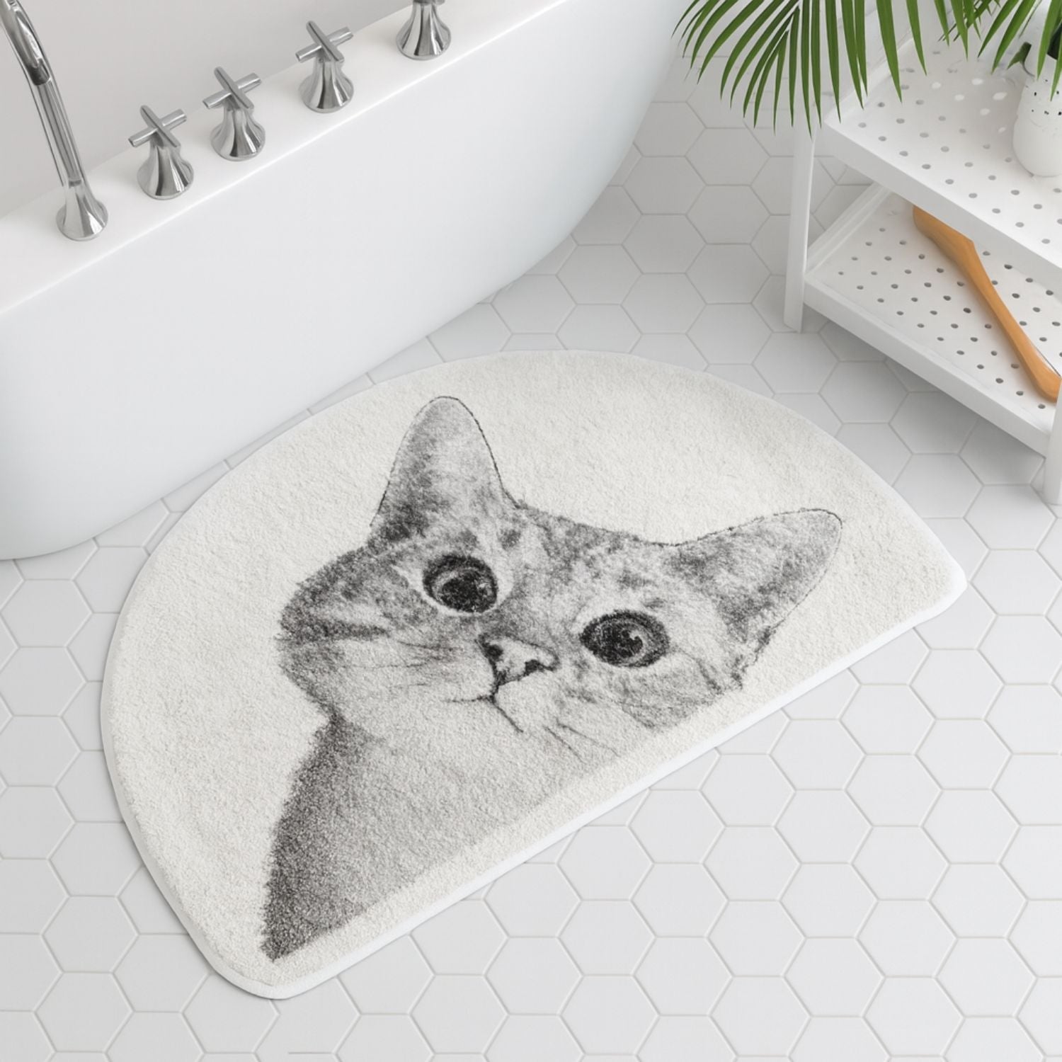 Non-Slip Absorbent Bath Mat (Machine Washable)