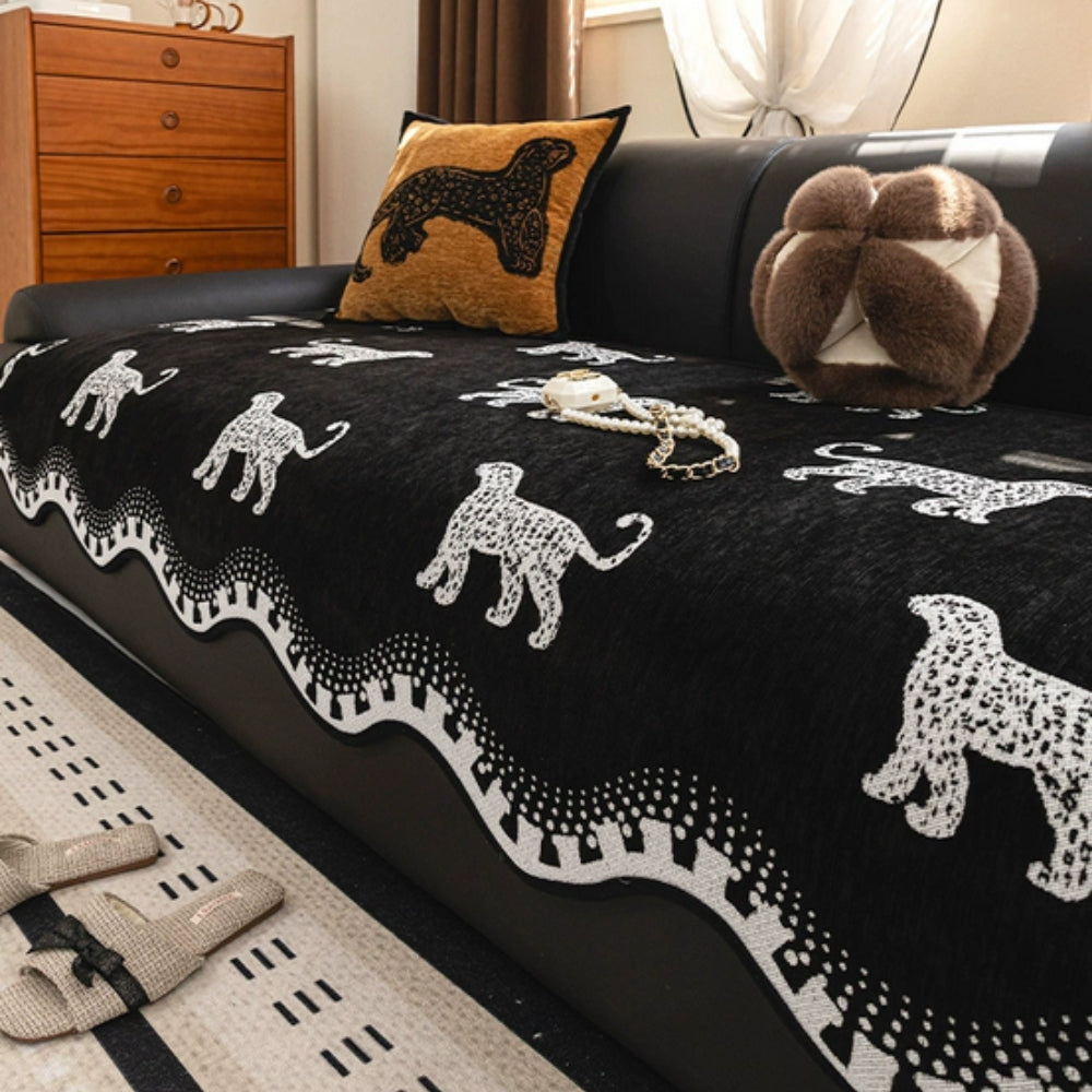 Non-Slip Microfiber Chenille Sofa Cover