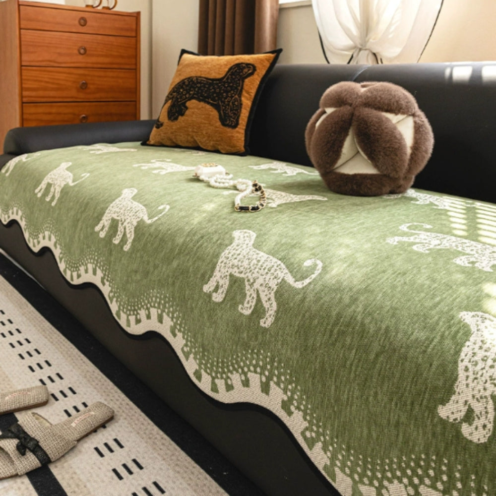 Non-Slip Microfiber Chenille Sofa Cover