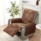Non-Slip Plush Microfiber Quilted Recliner Cover (Single Recliner)
