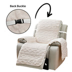 Non-Slip Quilted Diamond Microfiber Recliner Slipcover