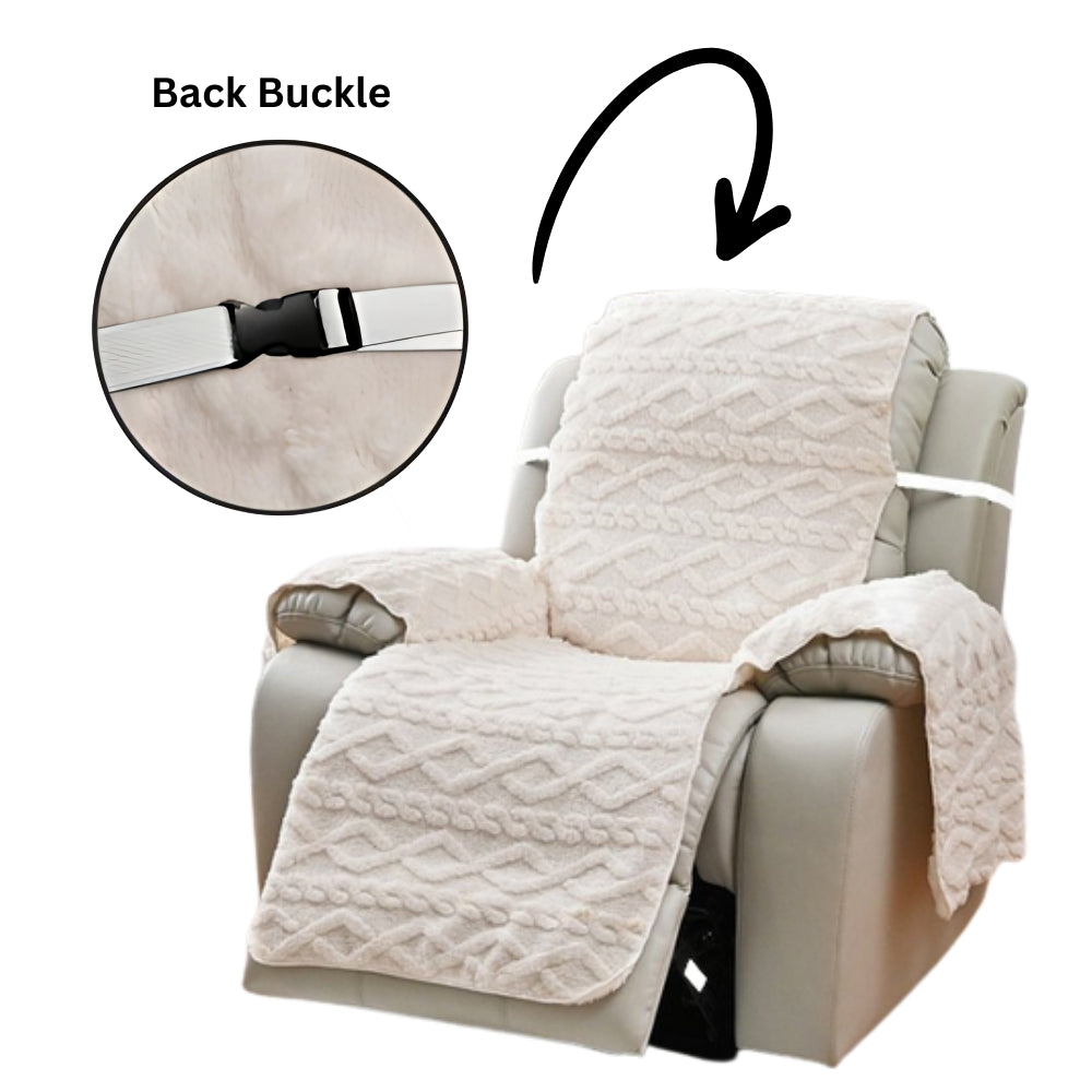 Non-Slip Quilted Diamond Microfiber Recliner Slipcover