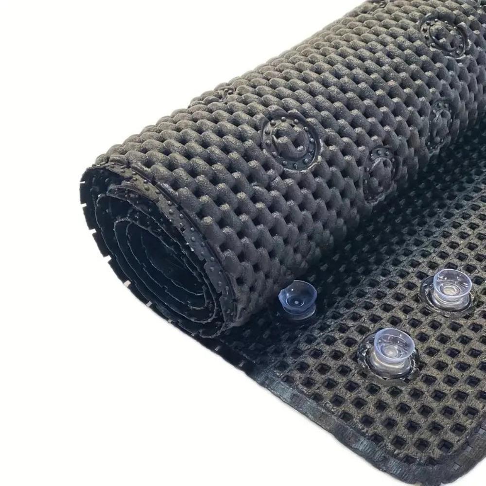 Non-Slip Suction-Cup Foam Bath Mat (Machine-Washable)