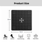 Non-Slip Suction-Cup & Quick-Drain Shower Mat